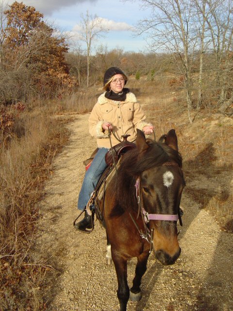 My cousin Harley riding Peruvian Paso gelding, Lattie, Seminole, OK